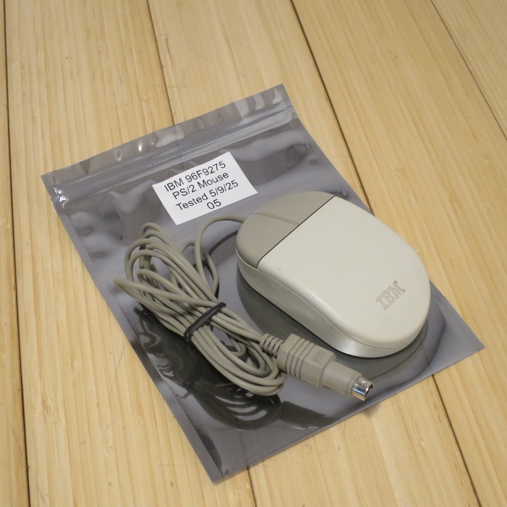 Original IBM Tank Mouse 96F9275 Wired‎ 2 Button - Tested 05